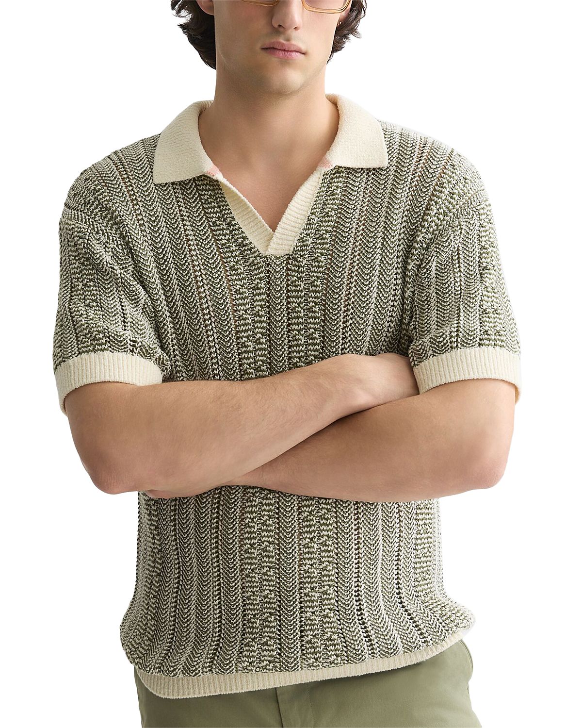 Scotch & Soda Multi Stitch Extra Dropped Shoulder Polo