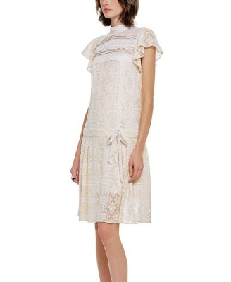 Victorian Lace Combo Drop Waist Dress