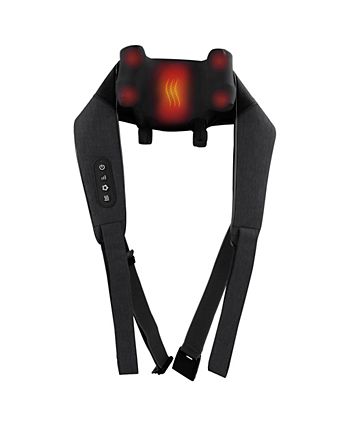 Wave Heated Neck & Back Massager with Heat, Cordless and Hands-Free