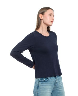 Long Sleeve Baby Fit Shrunken Crew Tee