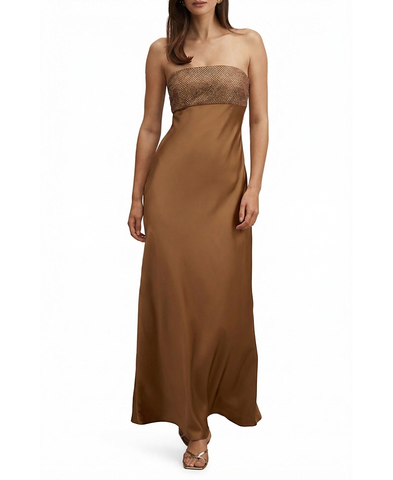 Ever New Women's Amina Embellished Satin Maxi Dress