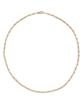 Diamond Station Necklace in 14K Yellow Gold, 1.0 tcw