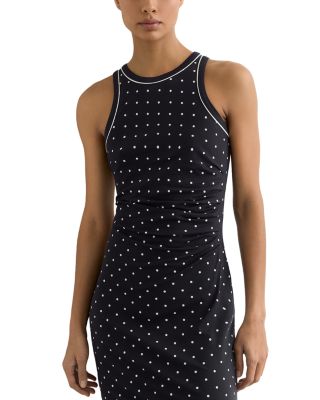 Spotted Jersey Racerback Dress
