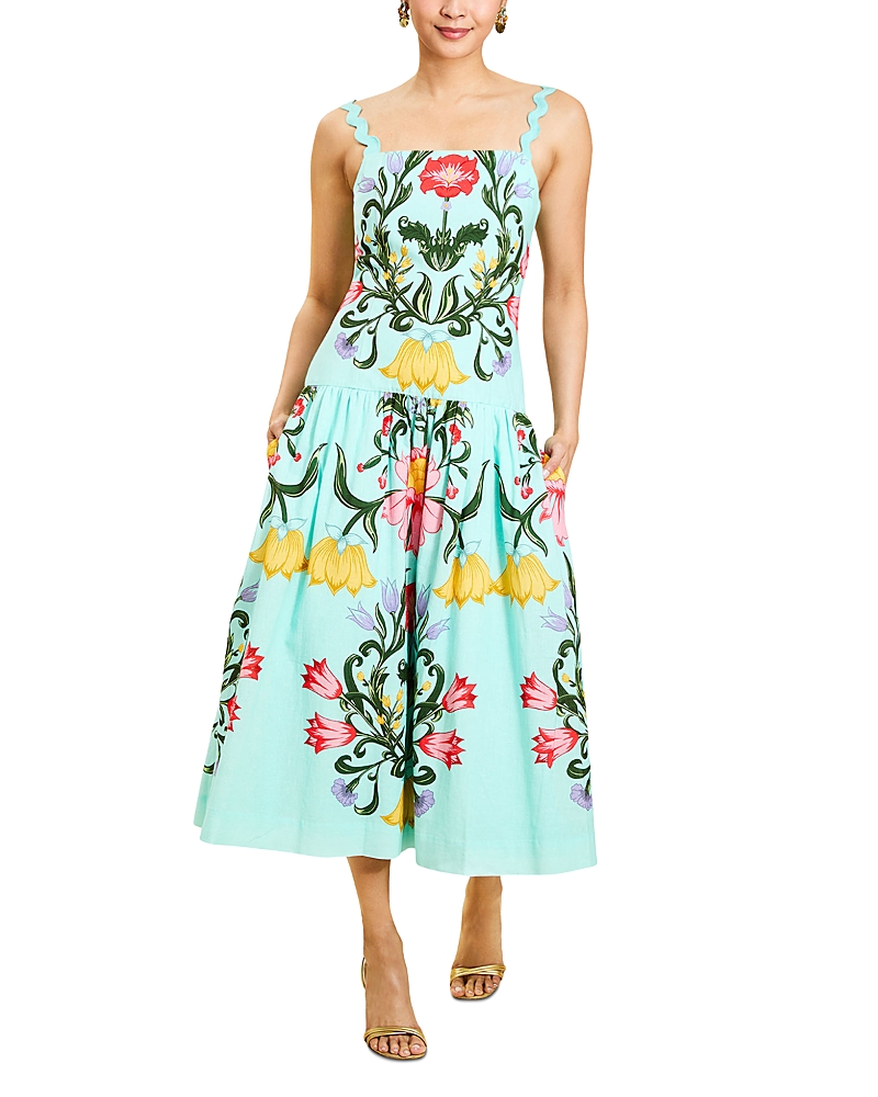 Mestiza New York Kinsley Printed Drop Waist Midi Dress