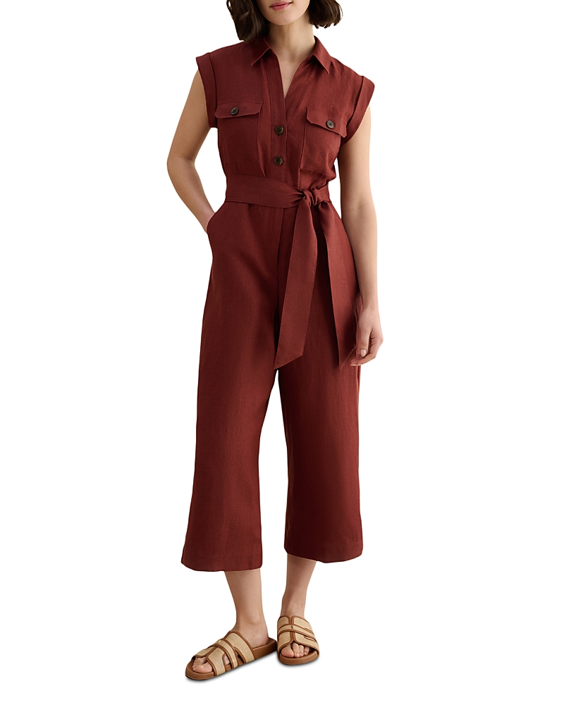 Hobbs London Spencer Linen Jumpsuit