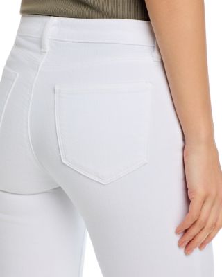 Ruth High Rise Straight Jeans in Blanc