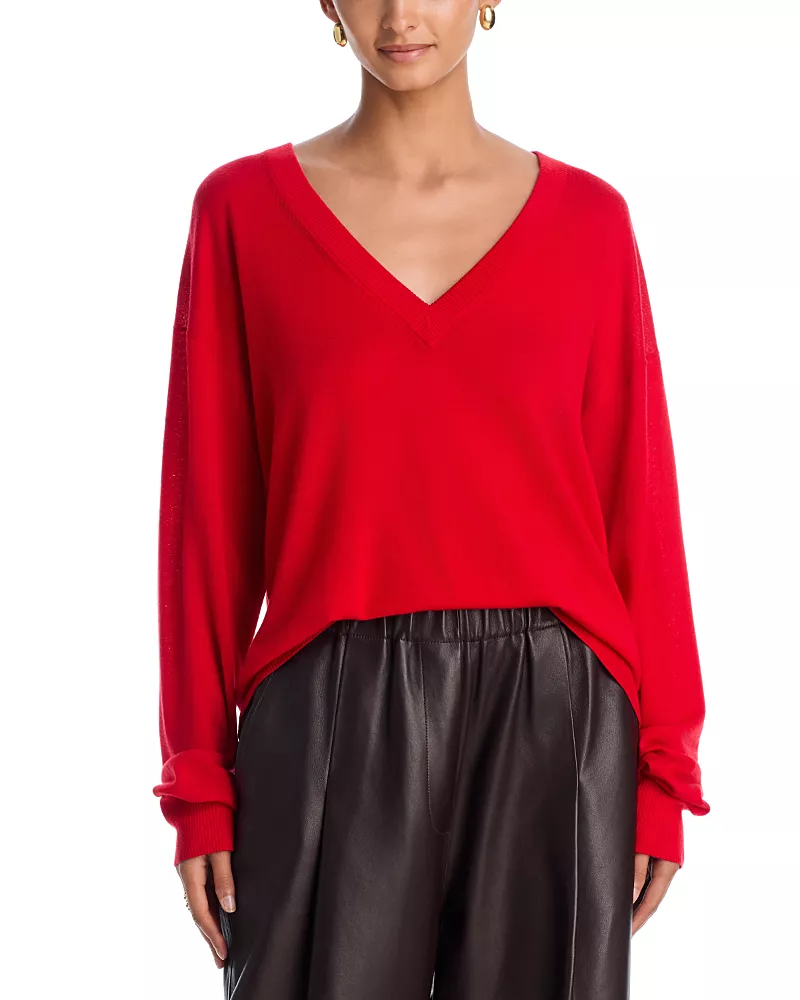 A. l.c. Nicole Merino Wool V Neck Sweater
