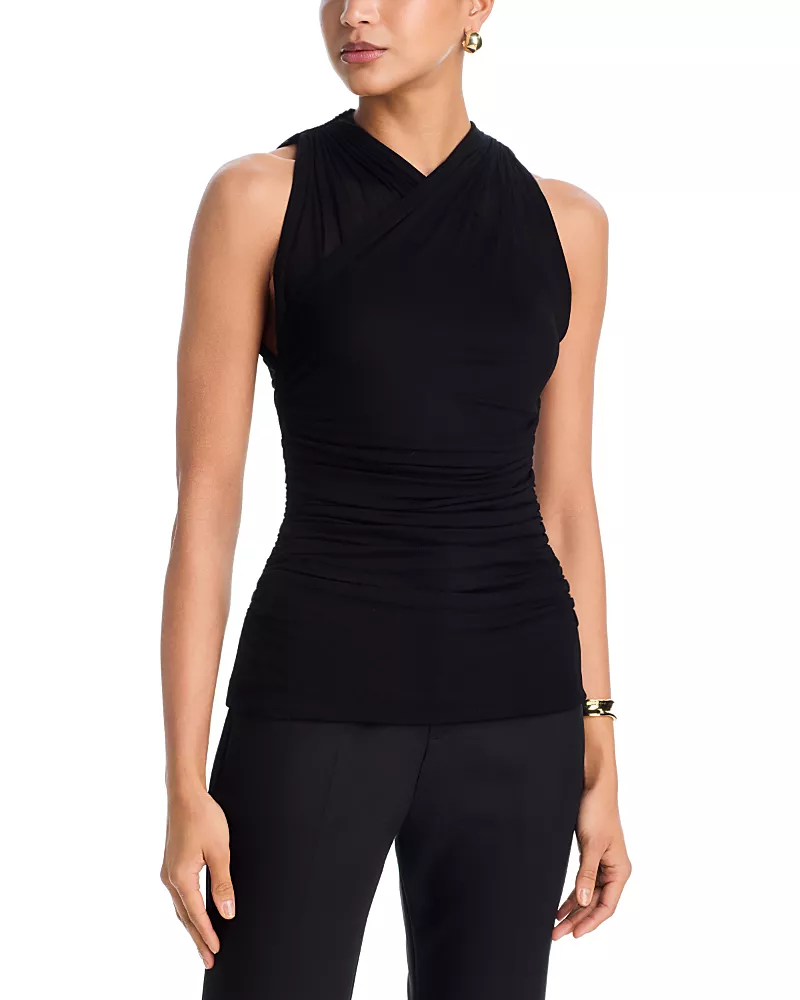 A. l.c. Posie Draped Sleeveless Top