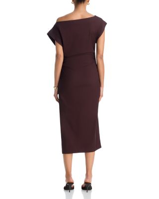 Nara Ruched Midi Dress - thumbnail 4