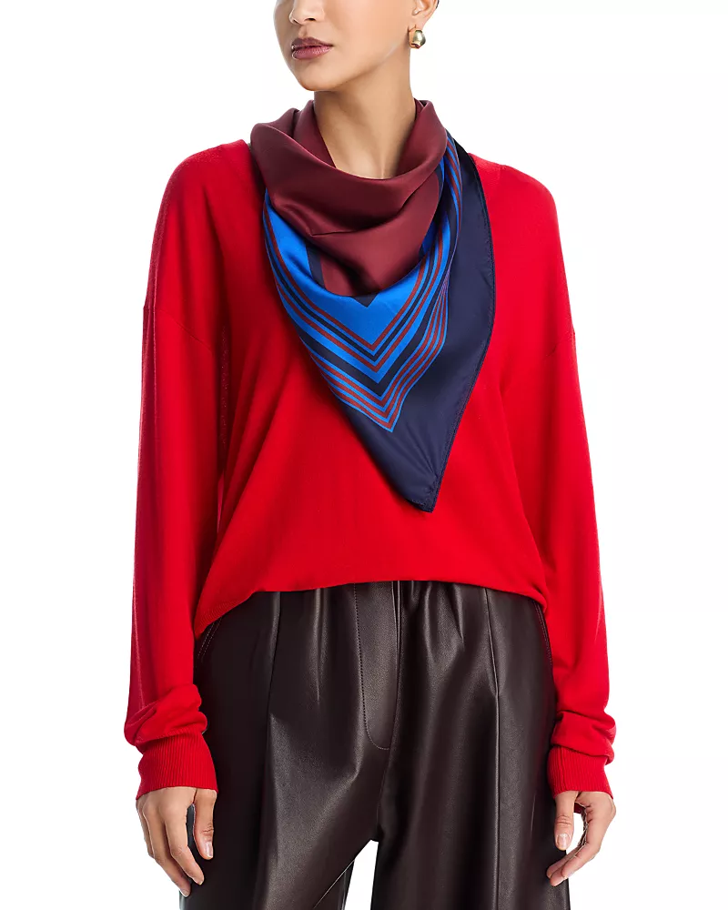 A. l.c. Albers Silk Print Scarf
