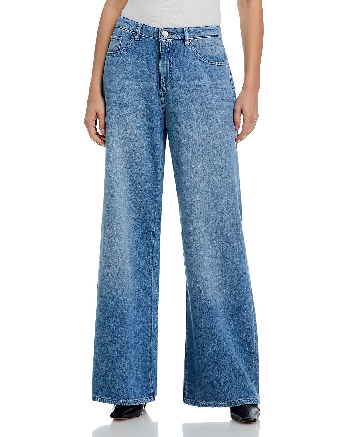 DL1961 Alex Low Rise Baggy Wide Leg Jeans