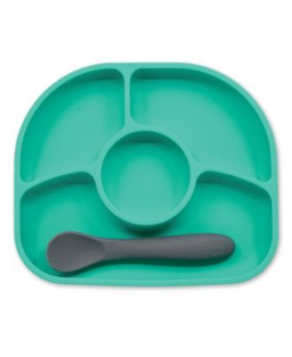 Yumi 4-section Silicone Plate and Spoon