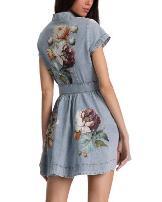 Lucy Denim Mini Shirt Dress