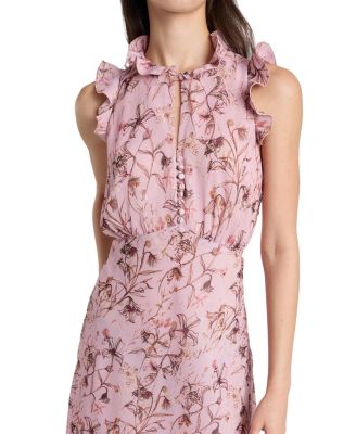Sasha High-low Dress in Floral Georgette