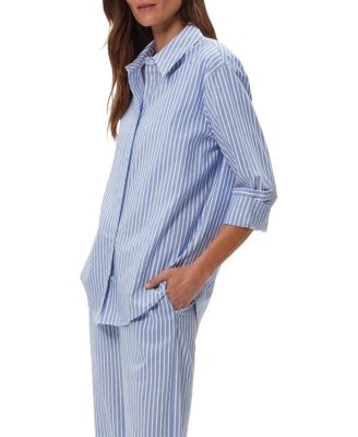 Stripe  Carson Button Down Top