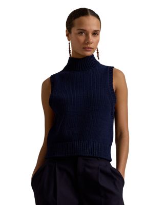 Sleeveless Turtleneck Sweater