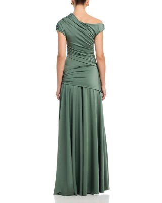 Becia Ruched Asymmetric Gown - thumbnail 6