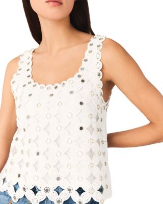 Limiroir Mirrored Crochet Top