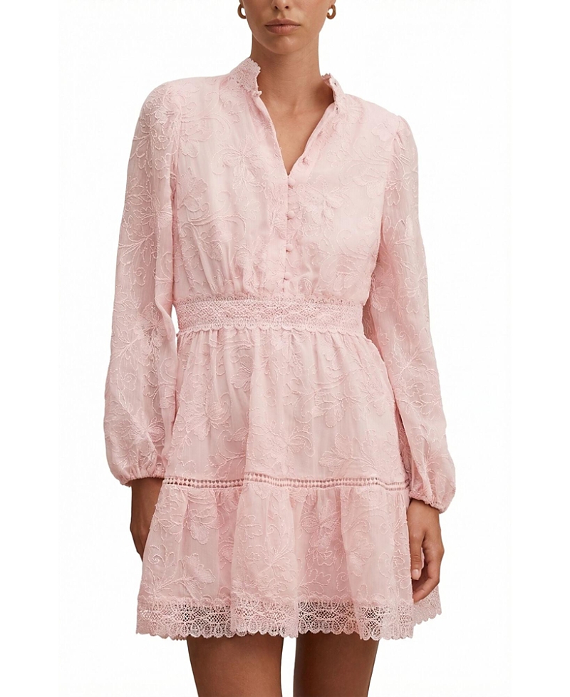 Ever New Women's Thalia Embroidered Skater Mini Dress