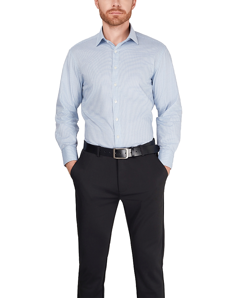 Thomas Pink Grid Check Dress Shirt