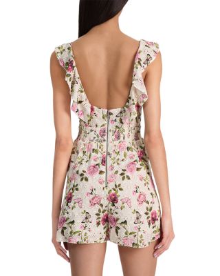 Gemma Embroidered Eyelet Romper