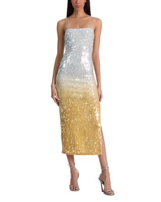 Fifi Sequin Fitted Midi Dress