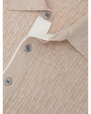 Slim Fit Oatmeal Brown Polo Shirt