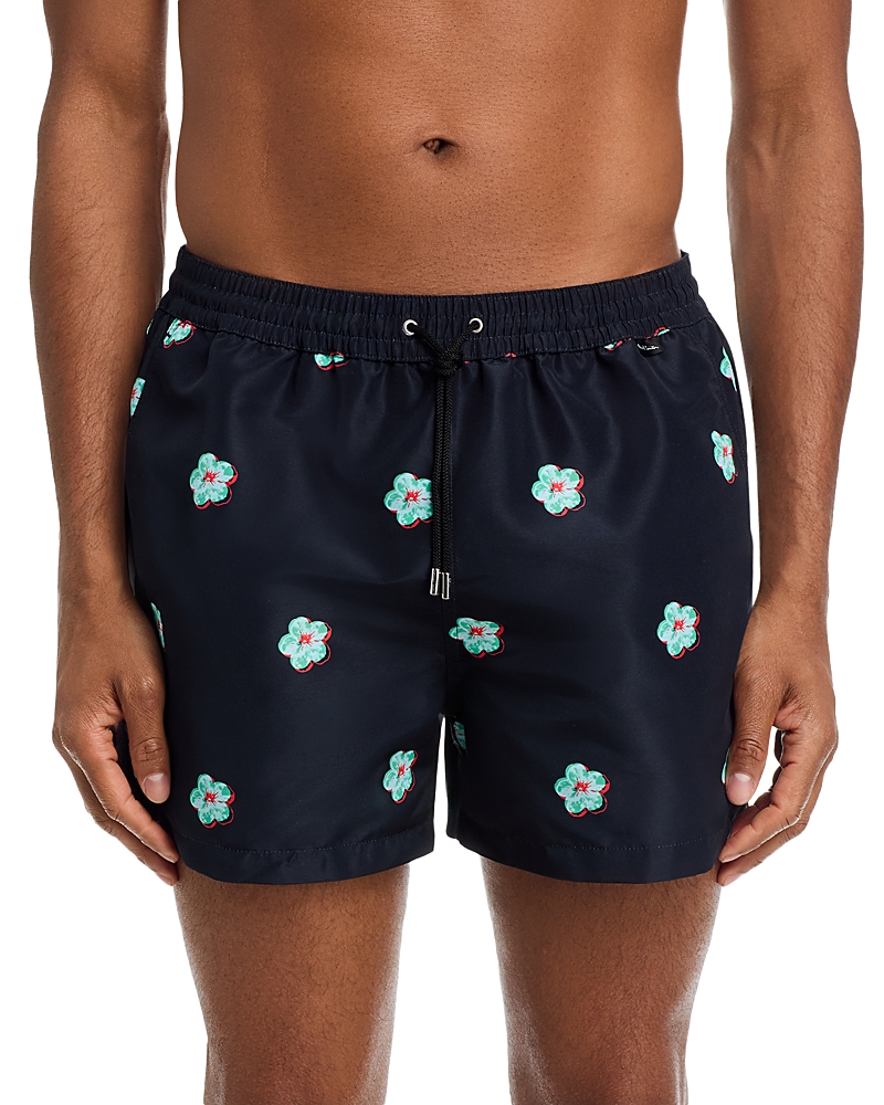 Ps Paul Smith Regular Fit 3.5 Flower Graphic Swim Shorts