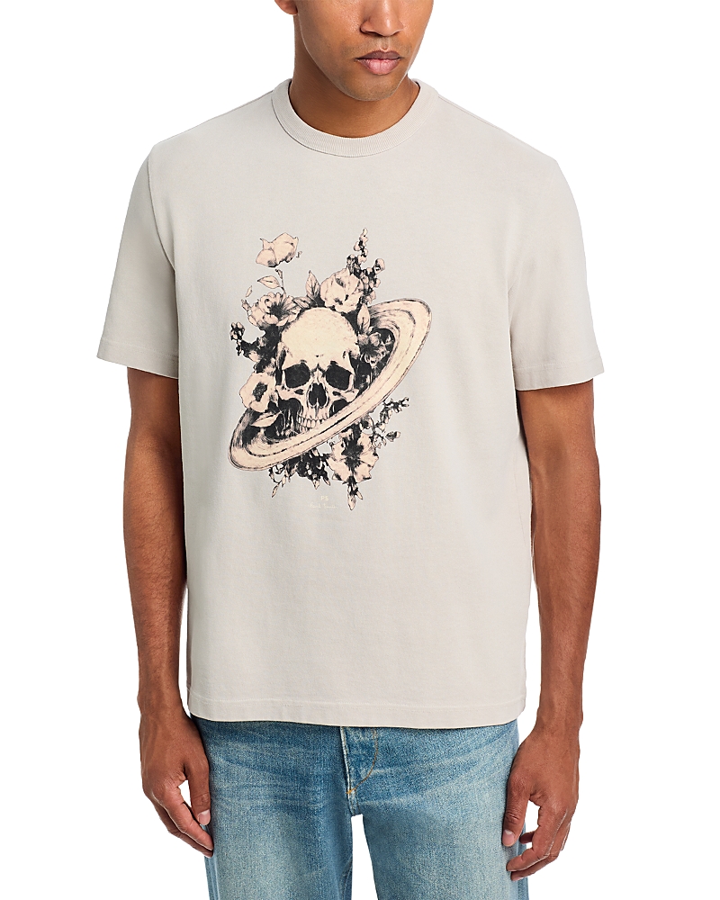 Ps Paul Smith Floral Skull Graphic T-Shirt