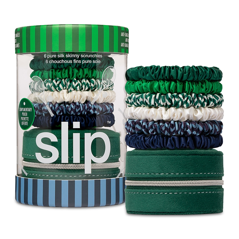 slip Pure Silk Skinny Scrunchies with Complimentary Pouch