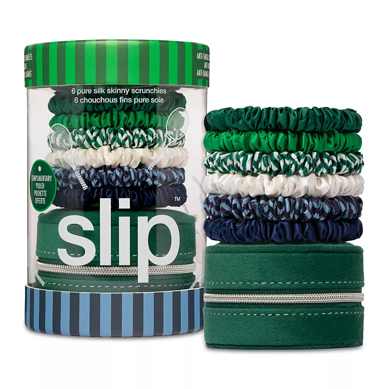 slip Pure Silk Skinny Scrunchies with Complimentary Pouch