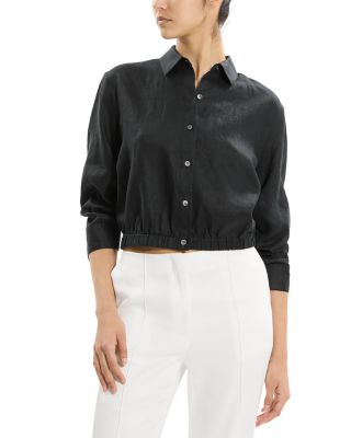 Fixed Sleeve Linen Top