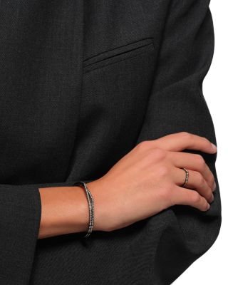 18K Black Gold Antifer Diamond V Shape Ring