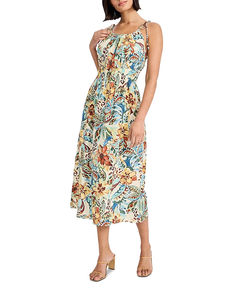 The Good Journey Tie Strap Midi Dress