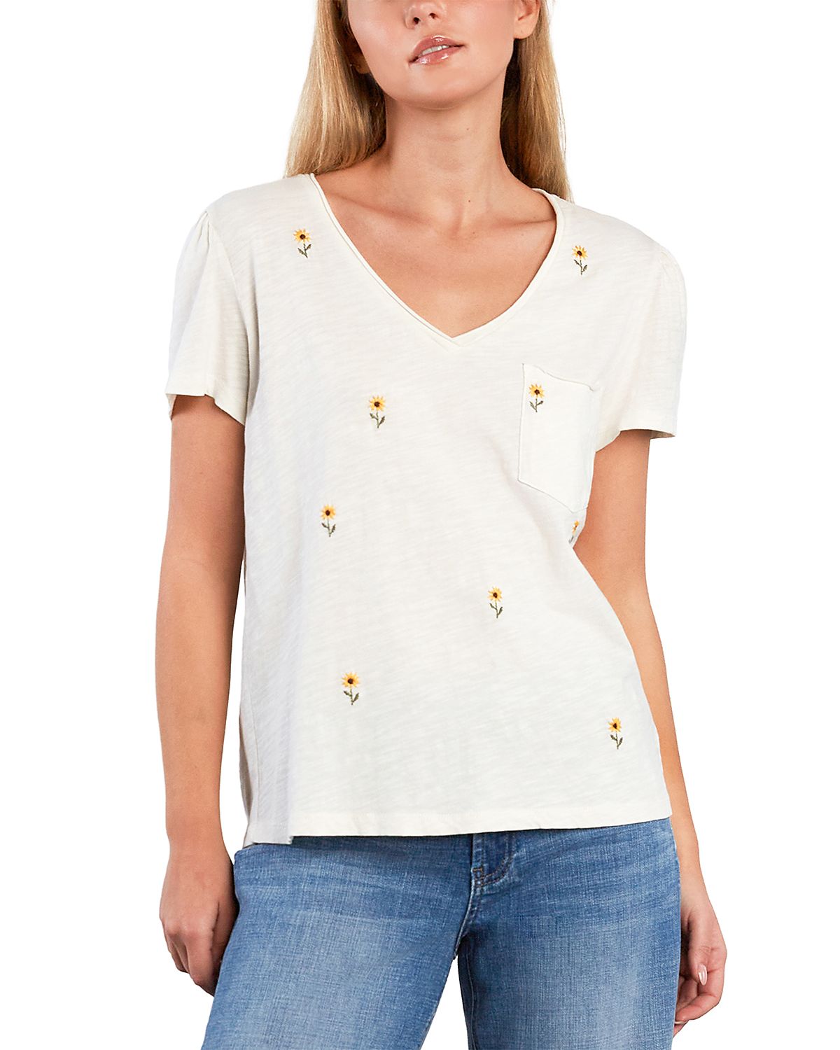 Billy T Sweet Embroidered Puff Tee