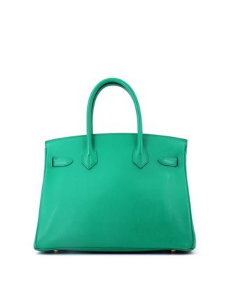 Birkin 30 Handbag Green Epsom with Gold Hardware