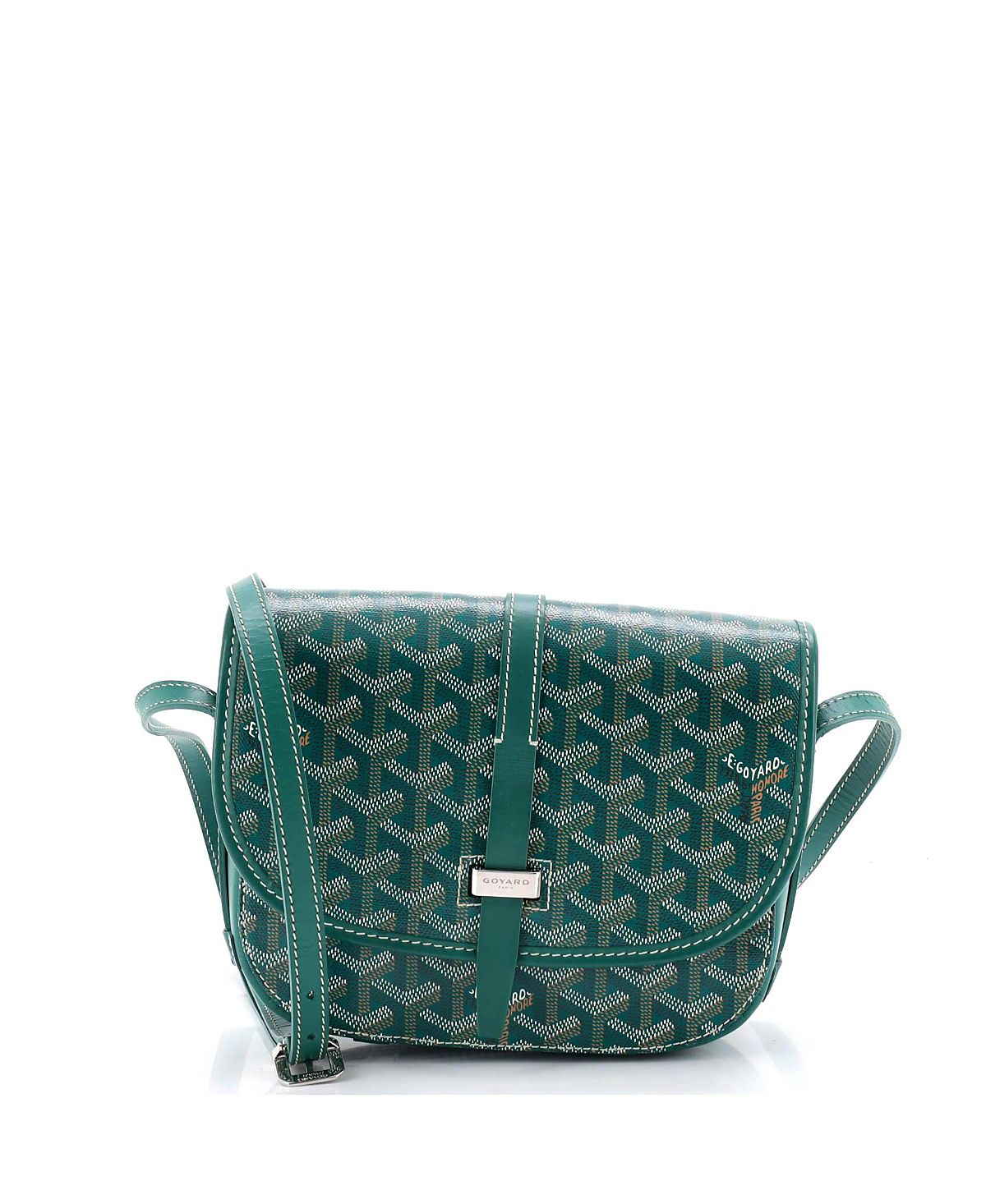 Pre-Owned Goyard Pm Belvedere Ii Messenger Bag Coated Canvas