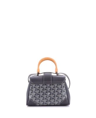  Mini Saigon Top Handle Bag Coated Canvas with Leather