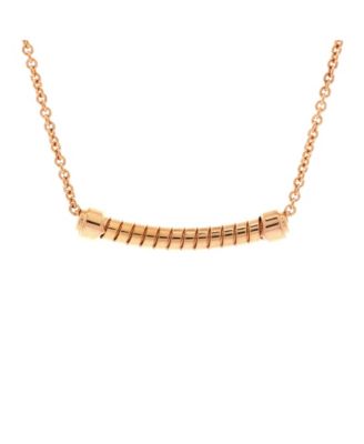  Tubogas Pendant Necklace 18K Rose Gold, 17.75"