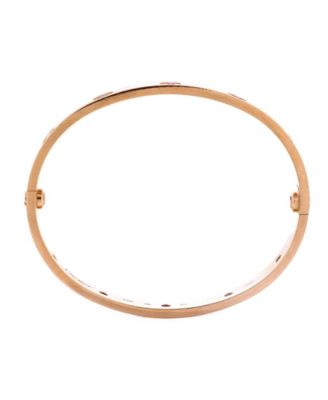 Love 10 Stone Bracelet 18K Rose Gold with Garnet, Amethyst and Sapphire
