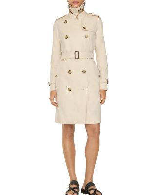 Mid-length Tropical Gabardine Kensington Trench Coat