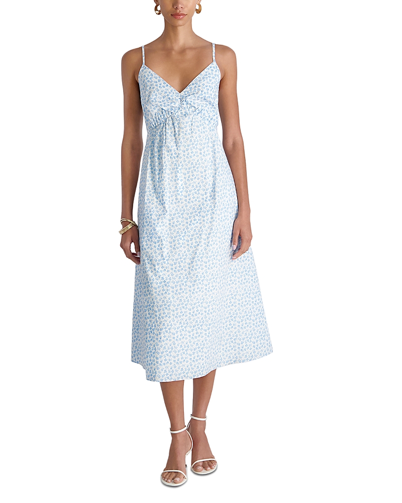 French Connection Rhodes Poplin Stacey Fleur Midi Dress