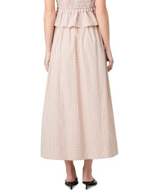 Rhodes Ruched Waist Midi Skirt