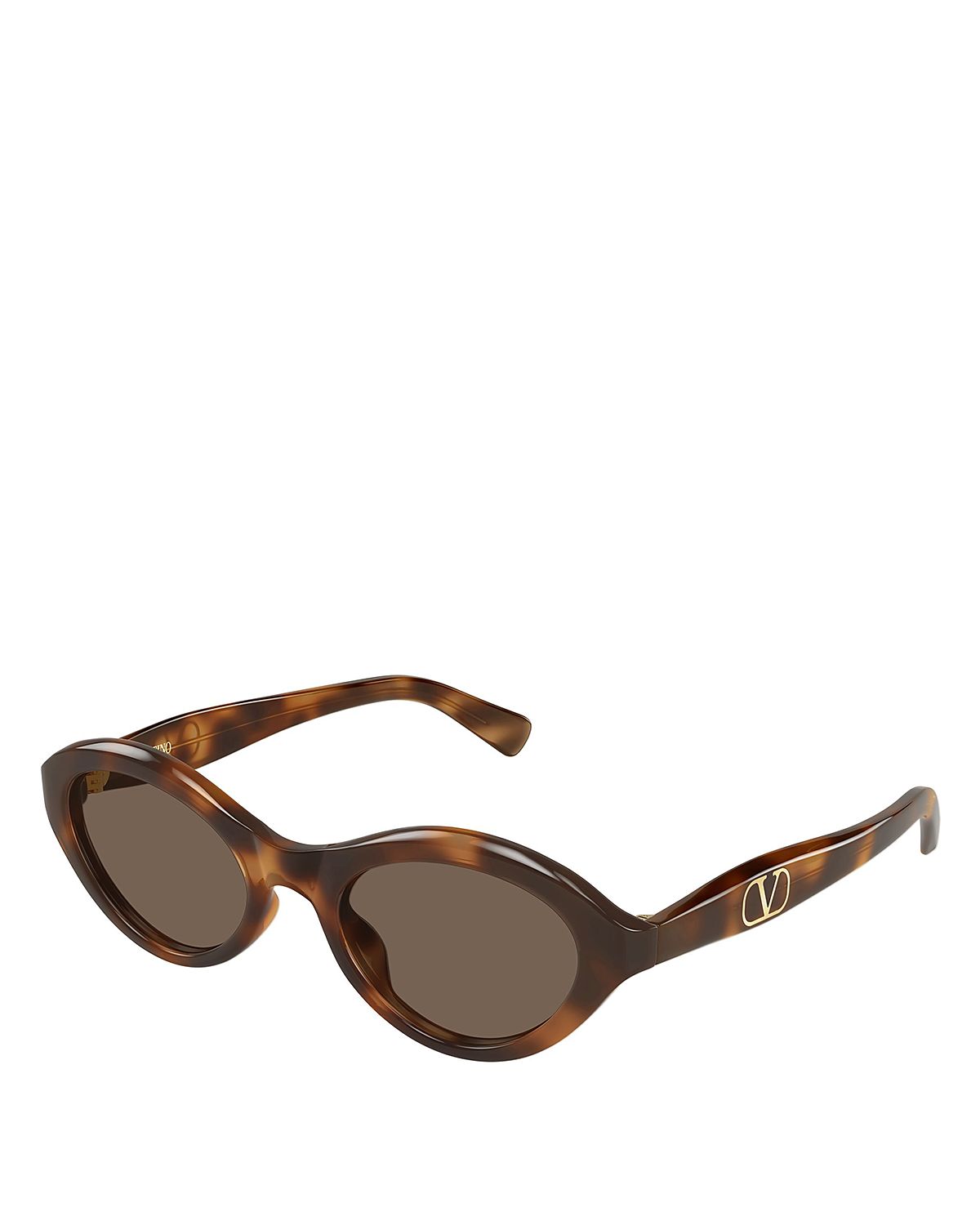 Valentino Oval Sunglasses, 52mm