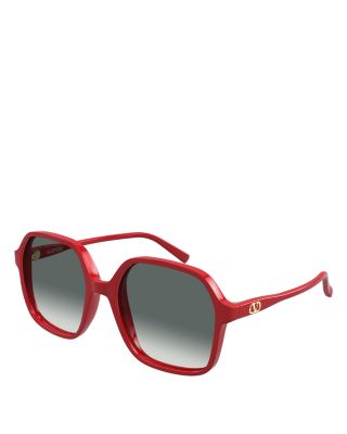 Valentino Geometric Sunglasses, 56mm