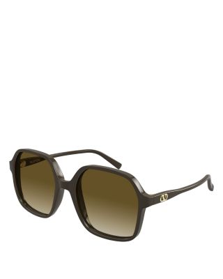Valentino Geometric Sunglasses, 56mm