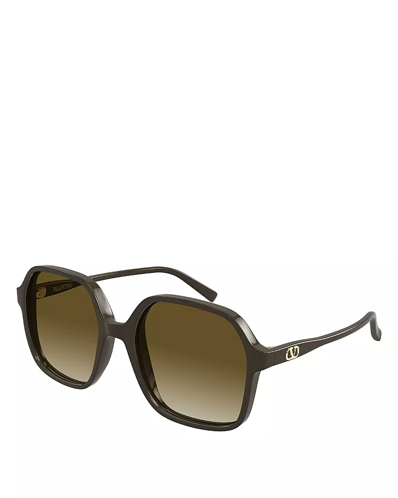 Valentino Geometric Sunglasses, 56mm