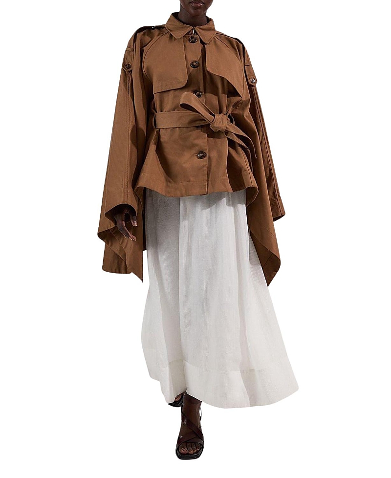 Karen Millen Cape Detail Trench Coat