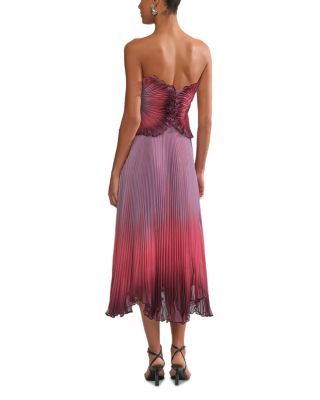 Delyth Ombr&eacute; Strapless Dress