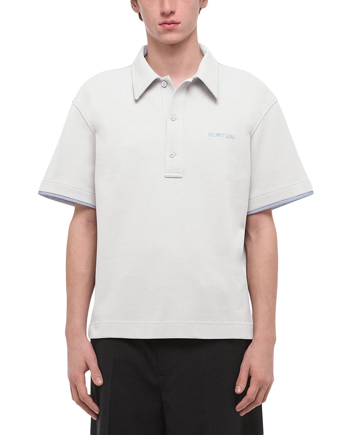 Helmut Lang Pique Polo Shirt